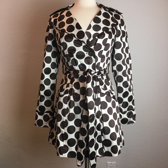 My Michelle Jackets & Blazers - 🦋3/$30 My Michelle brown & beige polka dot coat